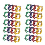 Instruments de musique de tambourin en plastique de 40 pices, mini tambourins tenus dans la main, instruments ...