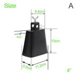 Instrument de percussion de jazz 4 / 5 / 6 / 7 / 8 pouces, cloche de vache en acier, equipement musical ...