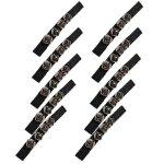 Instrument de percussion orff noir, cloche a main, cloche de pied, cloche a main pour la performance ...