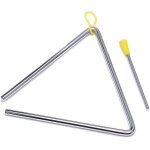 Instrument de percussion triangle en acier musical de 7 pouces avec gche