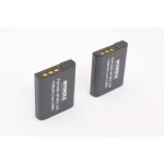 Intensilo 2 x li - ion batterie 1100mah (3. 6v) pour appareil photo cam�ra sony cyber - shot dsc - w35, ...