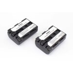 Intensilo 2 x li - ion batterie 1600mah (7. 4v) pour camra vido, camscope sony dcr - pc120bt, dcr ...