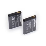 Intensilo 2 x li - ion batterie 700mah (3. 6v) pour appareil photo samsung dv180f, es65, es70, es71, ...
