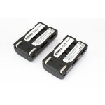 Intensilo 2 x li - ion batterie 800mah (7. 4v) pour appareil photo, camscope samsung vp - d371w, vp ...