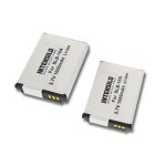 Intensilo 2x li - ion batterie 1000mah (3. 7v) pour appareil photo, cam�scope samsung digimax pl50, pl51, ...