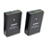 Intensilo 2x li - ion batterie 1100mah (7. 4v) pour appareil photo camcorder video nikon coolpix p7000, ...