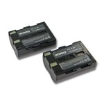 Intensilo 2x li - ion batterie 1900mah (7. 4v) pour appareil photo, camscope, camra vido konica minolta ...