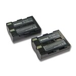 Intensilo 2x li - ion batterie 1900mah (7. 4v) pour appareil photo, camscope, camra vido sigma sd1, ...
