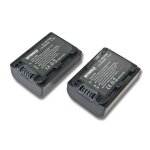 Intensilo 2x li - ion batterie 650mah 7. 2v pour camscope camra vido photo sony dcr - hc96(e) comme ...