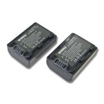 Intensilo 2x li - ion batterie 650mah 7. 2v pour camscope camra vido photo sony hdr - sr5(e), hdr ...