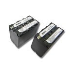Intensilo 2x li - ion batterie 6600mah (7. 4v) pour camra vido sony dcr - vx9 serie comme np - f960, ...