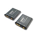 Intensilo 2x li - ion batterie 700mah (3. 7v) pour cam�ra nikon coolpix s200, s220, s225, s230, s500, ...
