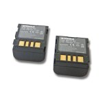 Intensilo 2x li - ion batterie 700mah (7. 4v) pour camra vido, camscope jvc gr - d271, gr - d271us, ...