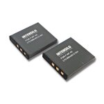 Intensilo 2x li - ion batterie 800mah (3. 7v) pour appareil photo, cam�ra samsung digimax i70, l50, l60 ...