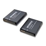 Intensilo 2x li - ion batterie 800mah (3. 7v) pour camra canon digital ixus i zoom, i7, 255 hs, 82, ...