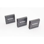 Intensilo 3 x li - ion batterie 1250mah (3. 7v) pour camra vido, camscope kodak pixpro az361 astro ...