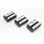 Intensilo 3 x li - ion batterie 1600mah (7. 4v) pour appareil photo, camscope sony a - 100, alpha 100, ...