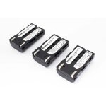 Intensilo 3 x li - ion batterie 800mah (7. 4v) pour appareil photo, camscope samsung vp - d354i, vp ...