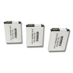 Intensilo 3x li - ion batterie 1000mah (3. 7v) pour appareil photo vid�o samsung digimax hz10w, hz15w, ...