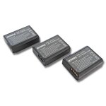 Intensilo 3x li - ion batterie 1100mah (7. 4v) pour appareil photo, cam?scope, cam?ra vid?o canon eos ...