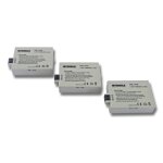 Intensilo 3x li - ion batterie 1100mah (7. 4v) pour appareil photo vido canon eos 1000d, 450d, 500d, ...