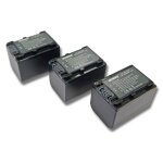 Intensilo 3x li - ion batterie 1500mah (7. 2v) pour camra vido sony hdr - cx220es comme np - fv70, ...
