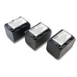 Intensilo 3x li - ion batterie 1500mah (7. 4v) pour camscope, camra vido sony dcr - sr32(e), dcr - ...