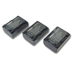 Intensilo 3x li - ion batterie 650mah 7. 2v pour camscope camra vido photo sony dcr - sr38e, dcr - ...