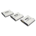 Intensilo 3x li - ion batterie 770mah (3. 7v) pour cam�ra olympus mju tough 6000, 6010, 6020, 8000, 8010 ...