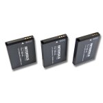 Intensilo 3x li - ion batterie 800mah (3. 7v) pour camra canon powershot sd200, sd300, sd400, sd430, ...
