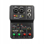 Interface audio usb miniature 2 canaux pour microphone / guitare xlr + prise 6, 35 mm et