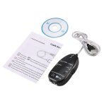 Interface de cble audio usb pour guitare electrique, compatible avec pc, mac, mp3, enregistrement xp, ...