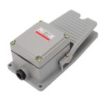 Interrupteur a pied - interrupteur a pied coque en aluminium antid�rapante p�dale momentan�e lt3 argent ...
