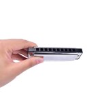 Irin blue jazz rock folk, instrument de musique, diatonique argent cygne harmonica 10 trous cl� de c, ...