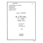 Serge lancen : si j'etais 37, 38, 39 n037 beethoven / n038 grieg - n039 tchaikowski - recueil harpe 9790046287 ...