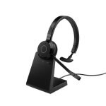 Jabra evolve 65 te link ms casque stro sans fil avec support