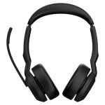 Jabra evolve2 55 ms stereo - micro - casque - sur - oreille - bluetooth - sans fil - suppresseur de bruit ...