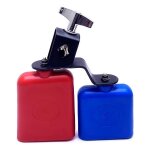 Jam block instrument de percussion musical instrument de tambour latin cloche a double montage pour percussion ...