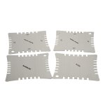 Jauges de rayon crantées de guitare pour mesurer le rayon de la touche, paquet de 4 pièces Jauges de rayon crantées de guitare pour mesurer le rayon de la touche, paquet de 4 pièces