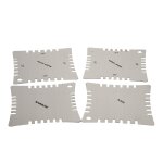 Jauges de rayon crant�es de guitare pour mesurer le rayon de la touche, paquet de 4 pi�ces