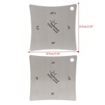 Jauge de rayon de guitare 2 pi�ces / ensemble, manche de guitare, outil de mesure, pi�ces d'accessoires ...