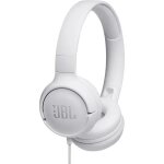 Jbl tune 500 - ecouteurs avec micro - sur - oreille - filaire - jack 3, 5mm - blanc Jbl tune 500 - ecouteurs avec micro - sur - oreille - filaire - jack 3, 5mm - blanc