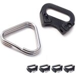 Jeu de bagues fendues avec capuchon de protection pour fixer les sangles d'appareil photo - 4 pièces ... Jeu de bagues fendues avec capuchon de protection pour fixer les sangles d'appareil photo - 4 pièces ...