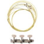 Jeu de cordes en acier a406 de remplacement, 6 pi�ces avec 2 pi�ces de guitare acoustique classique, ...
