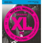 Jeu de cordes basse electrique 4 cordes diapason extra long d'addario soft - exl170sl