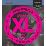 Jeu de cordes basse electrique 5 cordes diapason extra long d'addario prosteels 45 - 130 - eps170 - 5sl ...