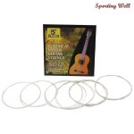Jeu de cordes de guitare classique sc12, 6 pi�ces de haute qualit�, noyau en nylon noir, enroul� en cuivre ...