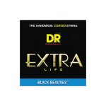 Jeu de cordes guitare electrique dr extra life black beauties lite - heavy bke946