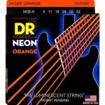 Jeu de cordes guitare electrique dr neon lite orange noe9 09 - 42