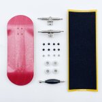 Jeu de diapasons professionnels, pont en bois, camion a axe unique, roues cnc, mini skateboard complet ...